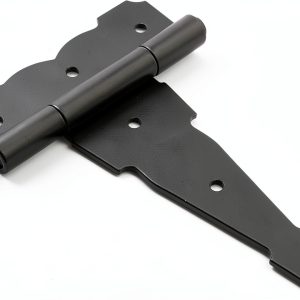 6 inch Ornamental Reversible T Hinge by Hillman Black Finish 2-Pack-0