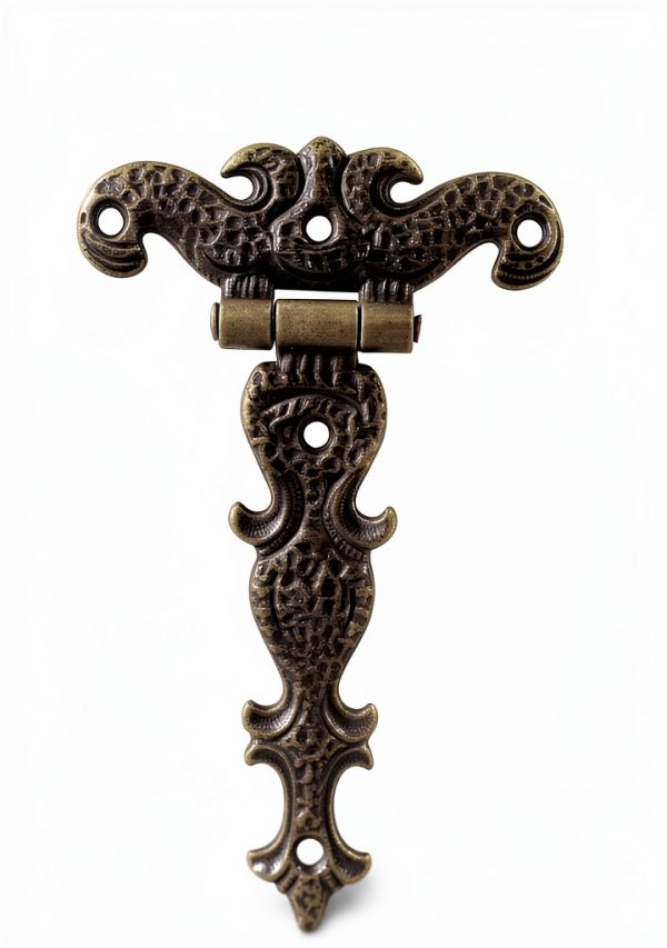 T Strap Hinges 4pcs Antique Bronze by Aracombie 4.4x2.7 Inch-1