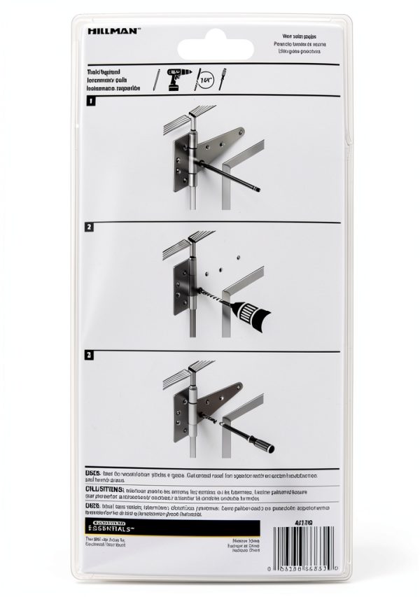 Heavy Duty T Hinges 6 Inch Galvanized 2-Pack by The Hillman Group-2