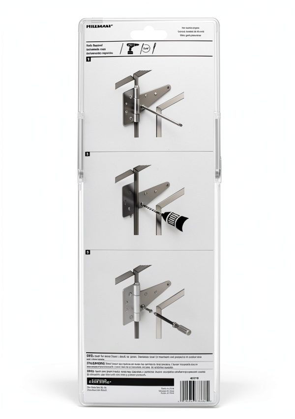 Heavy Duty T-Hinges 8" Stainless Steel by Hardware Essentials-2