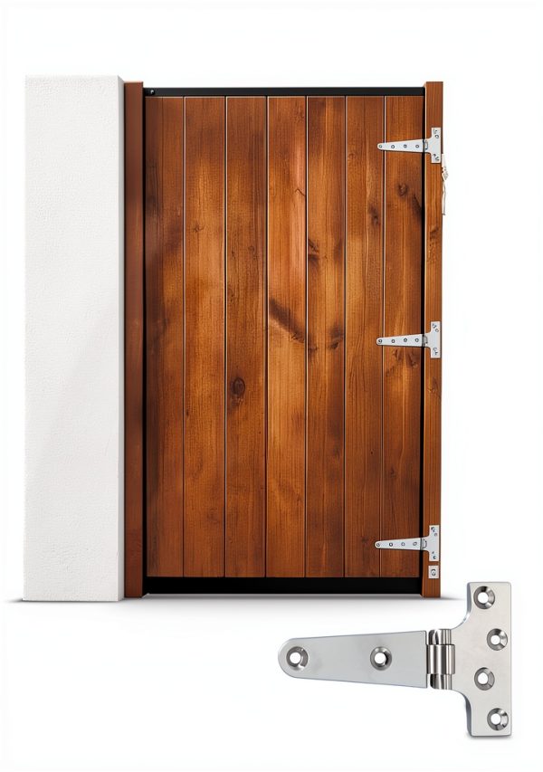 316 Stainless Steel 6 in x 3 in T Hinges, Marine Grade Heavy Duty Hinges with Screws for Hatch, Yacht, Gate, Door, Fence, Barn, Cabinets, Windows (4 Pack)-7
