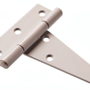 Hardware Essentials 852780 Heavy Duty T-Hinges White 4" - 2 Pack-0