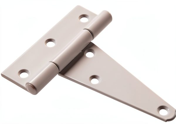 Hardware Essentials 852780 Heavy Duty T-Hinges White 4" - 2 Pack-0