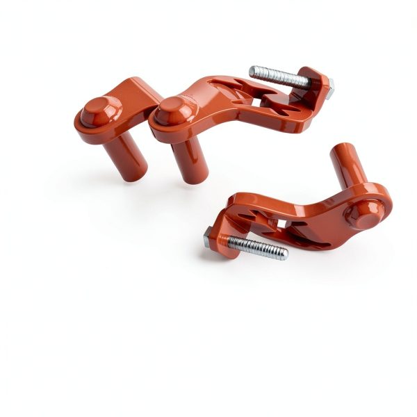 2Pcs T Post Gate Hinge Pins Kit with Target Hanger - Carbon Steel Gate Hinges for Farm & Garden Gates (4.80x2.44 inch)-1