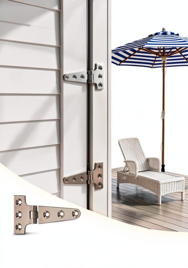 316 Stainless Steel 6 in x 3 in T Hinges, Marine Grade Heavy Duty Hinges with Screws for Hatch, Yacht, Gate, Door, Fence, Barn, Cabinets, Windows (4 Pack)-6