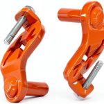 2Pcs T Post Gate Hinge Pins Kit with Target Hanger - Carbon Steel Gate Hinges for Farm & Garden Gates (4.80x2.44 inch)-0