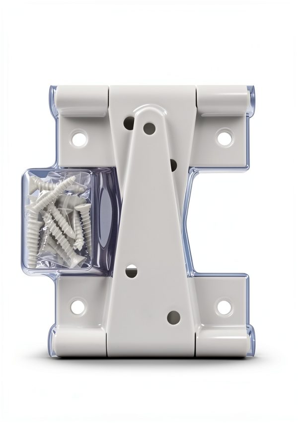 Hardware Essentials 852780 Heavy Duty T-Hinges White 4" - 2 Pack-1