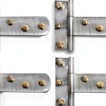 Mytee Products Stainless Steel T Hinges for Trailer Tool Box - Heavy-0