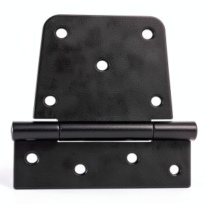 3.5 inchHeavy Duty Gate Hinges Extra Thick Industrial T Hinges Barn Door Hinges Shed Door Hinges for Large Wooden Gates Wood Fence Outdoor - Black Iron Finish Screws Included (4 Pack)-0