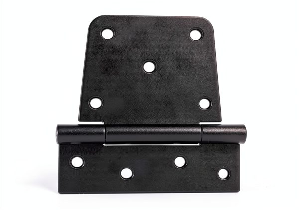 3.5 inchHeavy Duty Gate Hinges Extra Thick Industrial T Hinges Barn Door Hinges Shed Door Hinges for Large Wooden Gates Wood Fence Outdoor - Black Iron Finish Screws Included (4 Pack)-0