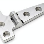 316 Stainless Steel T Hinge, Resistance, Mirror Polished, 3 Sizes, for Cabinet Doors, Garden Gates, Boats, Yachts-0