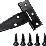 8pcs 4-inch Galvanized T-Shaped Hinge, Triangular Hinge, Triangular Hinge Slotted Bearing Door-0