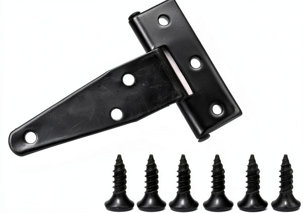 8pcs 4-inch Galvanized T-Shaped Hinge, Triangular Hinge, Triangular Hinge Slotted Bearing Door-0