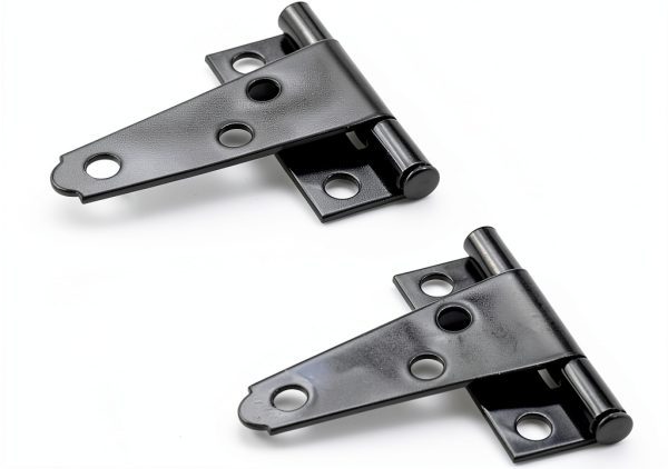 2 Inch Black Steel T Hinge by SQXBK – Modern Surface Mount, 4-Piece-1